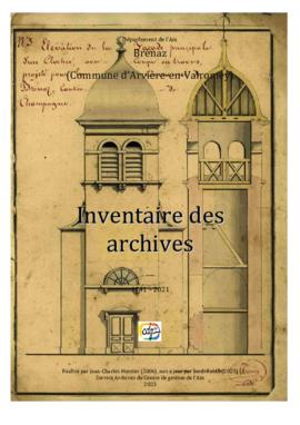 Inventaire des archives modernes et contemporaines de Brénaz