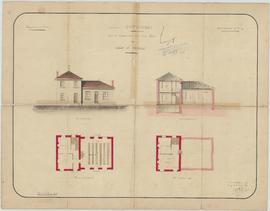 Plan pour la construction d’une école mixte au hameau de Crangeat, vue 01.