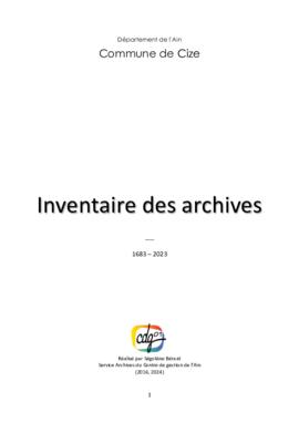 Fonds communal de Cize
