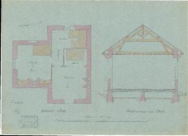 Plan pour la construction de l'école mixte du hameau de Dergis – Sainte Anne, vue 03.