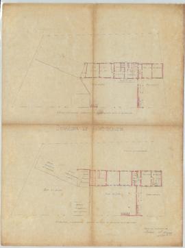 Plan pour la construction d’un groupe scolaire avec mairie, vue 02.