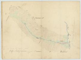 Plan entre le chemin de Confranchesse et le Reyssouzet pour la contestation sur le tracé du bief ...