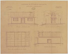 Plan pour la construction d'un foyer familial, vue 01.