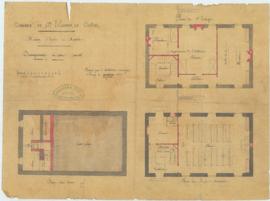 Plan modifié pour la construction de la maison d’école, vue 01.