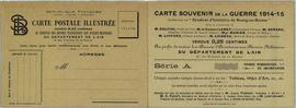 Serrières-de-Briord 4H1 - Guerre de 1914-1918 : carte postale (verso)