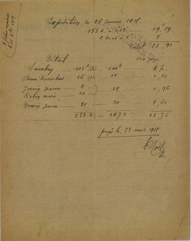 Serrières-de-Briord 4H1 - Guerre de 1914-1918, ramassage de marrons d'inde: lettre du service de ...