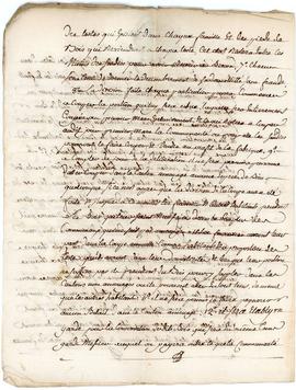 Conservation des recoltes et bois communaux, nomination d'un garde, 23 février 1777