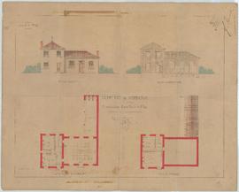 Plan pour la construction de l'école des filles, vue 02.